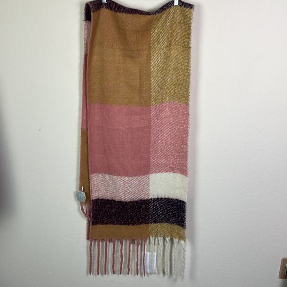 New! Cost Plus World Market huge color block scarf - Picture 4 of 9